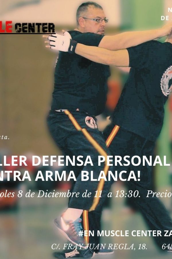 taller defensa personal contra arma blanca